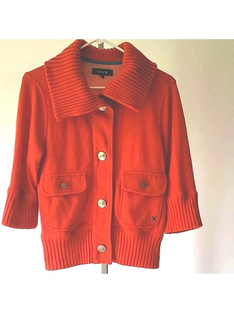 Hurley Girls Orange/Coral Thick Jacket Size XL